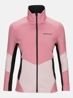 PEAK PERFORMANCE WOMEN'S VERTICAL MID ZIP JACKET Frosty Rose