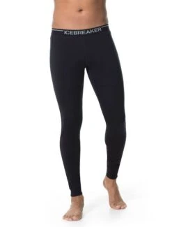 ICEBREAKER MEN'S OASIS LEGGINGS 200 Black 10 ICEBREAKER MEN'S OASIS LEGGINGS 200 Black -Snowboard Gear Shop legging2 1