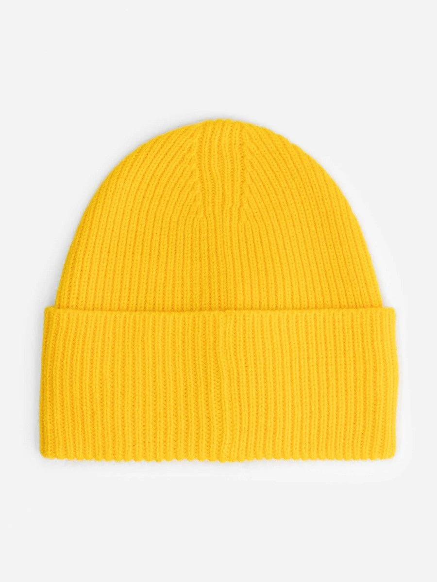 NIKKIE BADGE BEANIE Warm Yellow 4 NIKKIE BADGE BEANIE Warm Yellow - Afbeelding 2