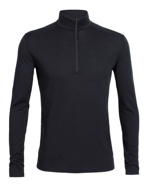 ICEBREAKER MEN'S OASIS LONG SLEEVE HALF ZIP Black 6 ICEBREAKER MEN'S OASIS LONG SLEEVE HALF ZIP Black - Afbeelding 4