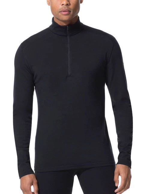 ICEBREAKER MEN'S OASIS LONG SLEEVE HALF ZIP Black 5 ICEBREAKER MEN'S OASIS LONG SLEEVE HALF ZIP Black - Afbeelding 3