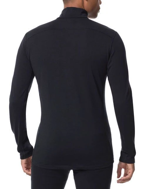 ICEBREAKER MEN'S OASIS LONG SLEEVE HALF ZIP Black 4 ICEBREAKER MEN'S OASIS LONG SLEEVE HALF ZIP Black - Afbeelding 2