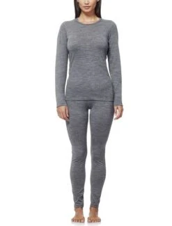 ICEBREAKER WOMEN'S OASIS LONG SLEEVE CREWE Gritstone Heather -Snowboard Gear Shop oasis4 1