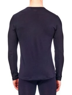 ICEBREAKER MEN'S OASIS LONG SLEEVE CREWE 200 Black -Snowboard Gear Shop oasis zwart3