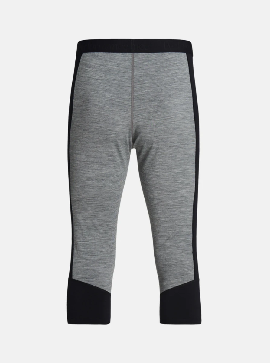PEAK PERFORMANCE MEN'S MAGIC SHORT JOHNS Grey Melange / Black 4 PEAK PERFORMANCE MEN'S MAGIC SHORT JOHNS Grey Melange / Black - Afbeelding 2