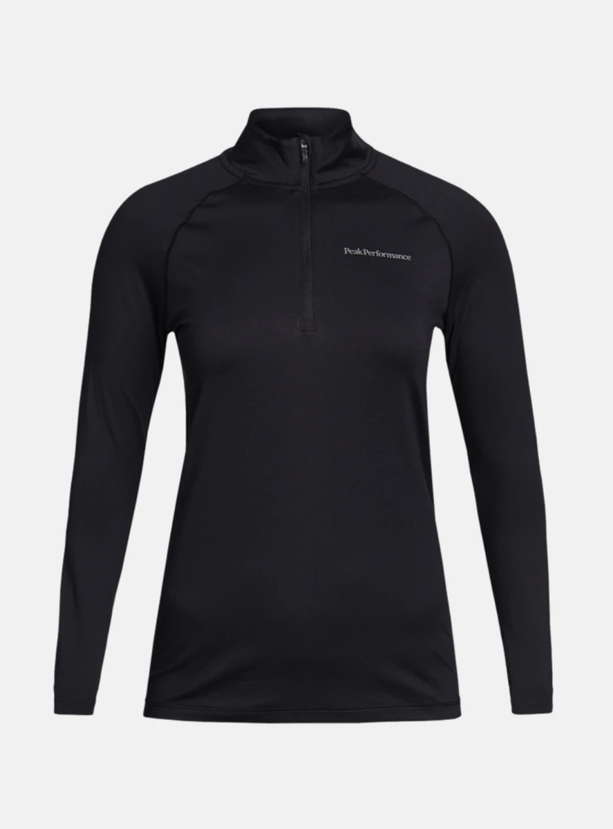PEAK PERFORMANCE WOMEN'S SPIRIT HALF ZIP Black 3 PEAK PERFORMANCE WOMEN'S SPIRIT HALF ZIP Black