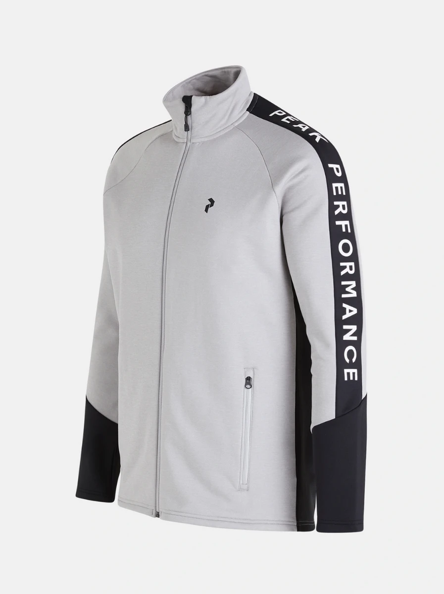 PEAK PERFORMANCE MEN'S RIDER ZIP JACKET Med Grey Melange 4 PEAK PERFORMANCE MEN'S RIDER ZIP JACKET Med Grey Melange - Afbeelding 2