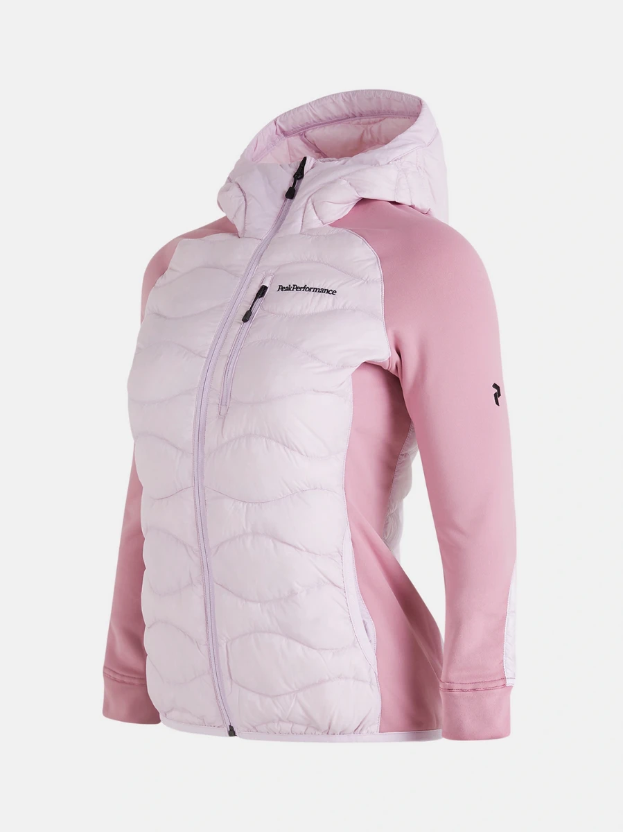 PEAK PERFORMANCE HELIUM HYBRID DOWN HOOD JACKET WOMEN Cold Blush / Bitter Root 5 PEAK PERFORMANCE HELIUM HYBRID DOWN HOOD JACKET WOMEN Cold Blush / Bitter Root - Afbeelding 3