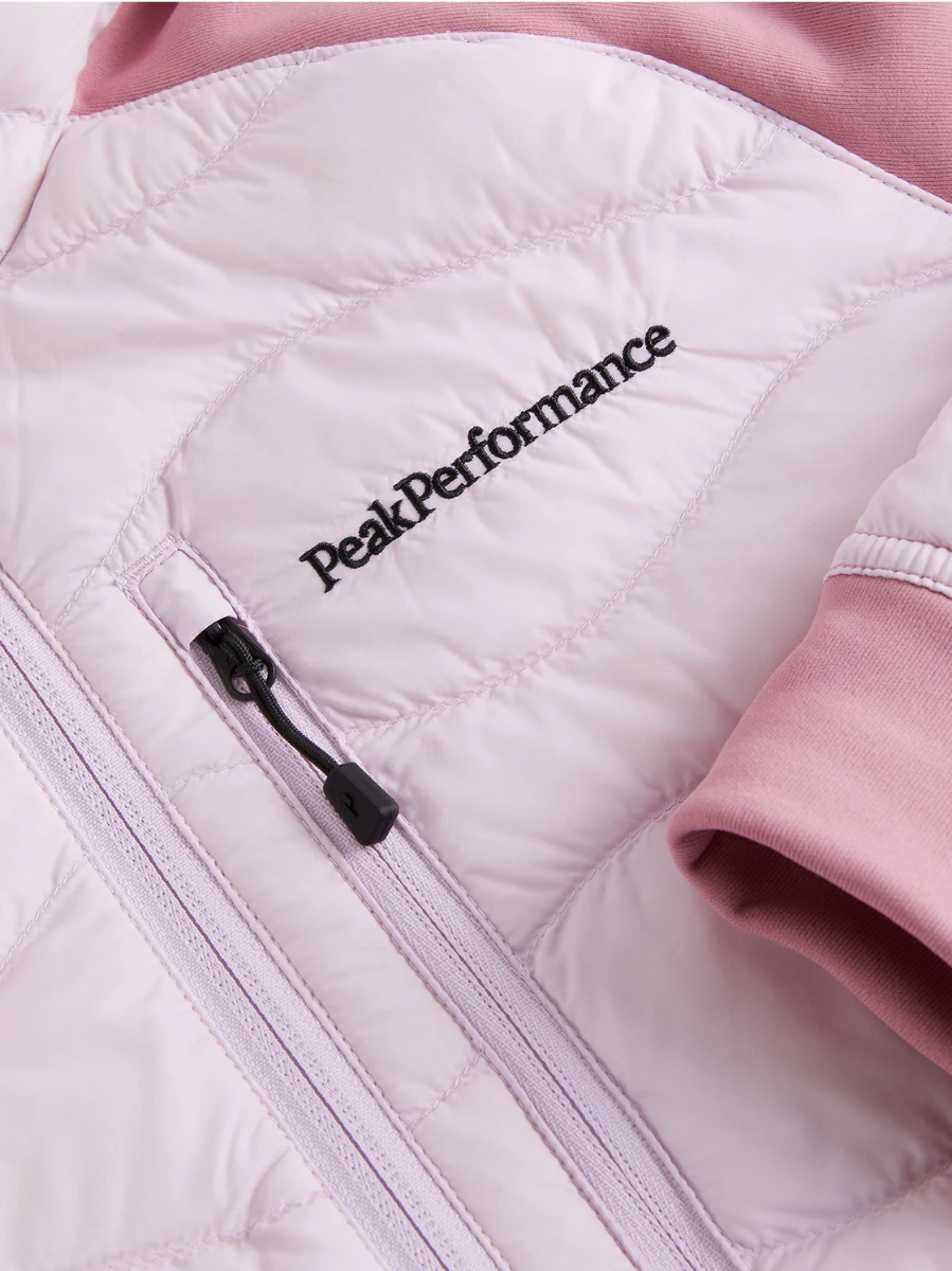 PEAK PERFORMANCE HELIUM HYBRID DOWN HOOD JACKET WOMEN Cold Blush / Bitter Root 7 PEAK PERFORMANCE HELIUM HYBRID DOWN HOOD JACKET WOMEN Cold Blush / Bitter Root - Afbeelding 5