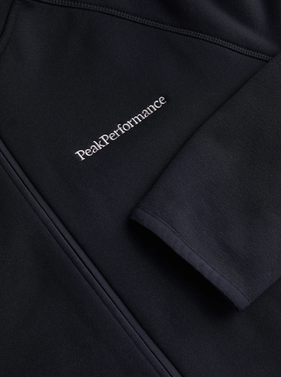 PEAK PERFORMANCE MEN'S CHILL ZIP HOOD Black 8 PEAK PERFORMANCE MEN'S CHILL ZIP HOOD Black - Afbeelding 6