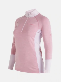 PEAK PERFORMANCE WOMEN'S MAGIC HALF ZIP Bitter Root Melange / Cold Blush -Snowboard Gear Shop schermafbeelding 2022 10 21 om 19.22.48