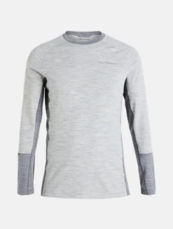 PEAK PERFORMANCE MEN'S MAGIC CREW Med Grey Melange