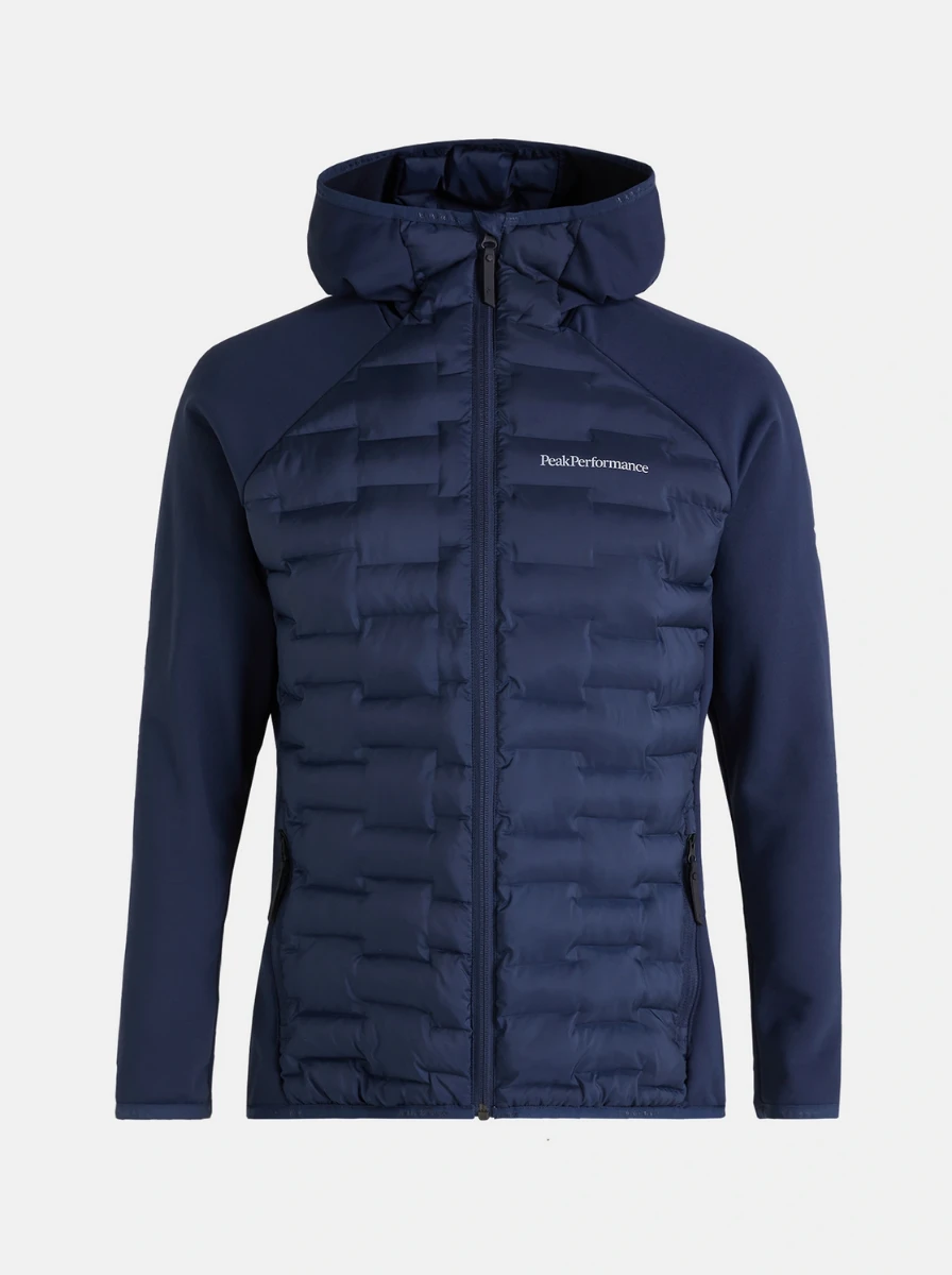 PEAK PERFORMANCE MEN'S ARGON HYBRID HOOD JACKET Blue Shadow 3 PEAK PERFORMANCE MEN'S ARGON HYBRID HOOD JACKET Blue Shadow