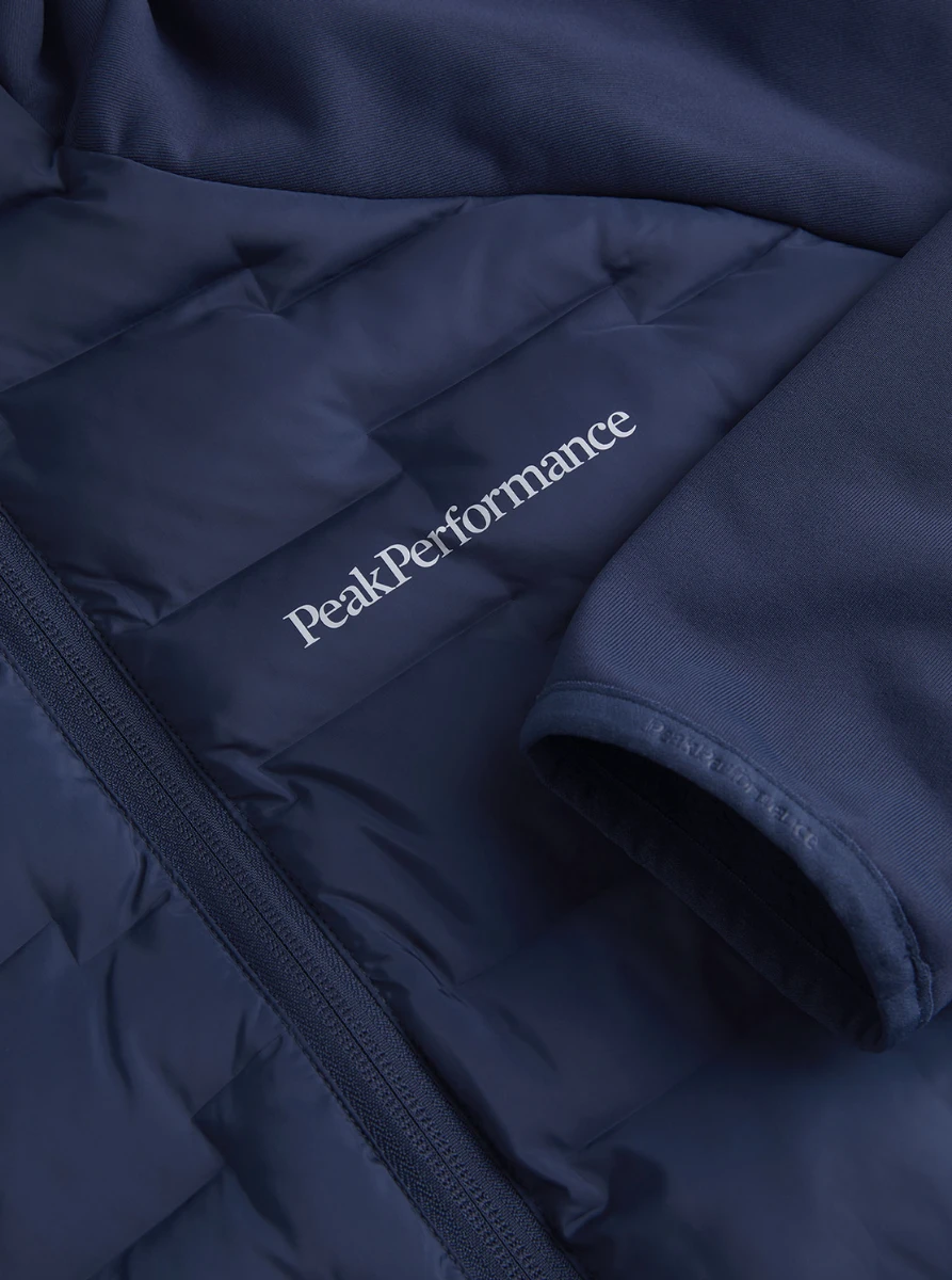 PEAK PERFORMANCE MEN'S ARGON HYBRID HOOD JACKET Blue Shadow 7 PEAK PERFORMANCE MEN'S ARGON HYBRID HOOD JACKET Blue Shadow - Afbeelding 5